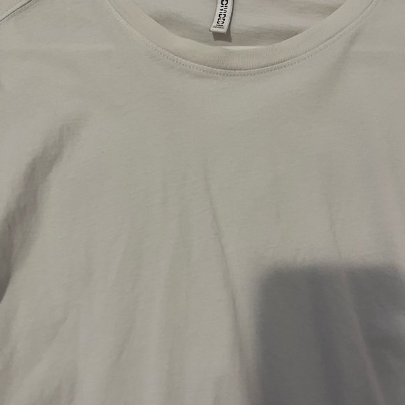 H&M cropped t shirt white Size L - Picture 2 of 3